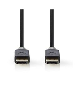 Nedis CCBW37014AT20 - Kabel DisplayPort 1.4 | Zástrčka - Zástrčka | 2 m | Antracit