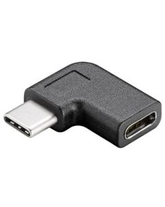 PremiumCord Adaptér USB 3.1 konektor C/male - C/female zahnutý 90°