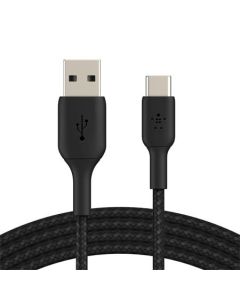 Belkin BOOST CHARGE™ USB-C/USB-A kabel, 2m, černý - odolný