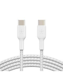 Belkin BOOST CHARGE™ USB-C/USB-C kabel, 1m, bílý - odolný