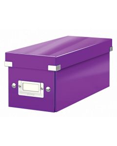LEITZ Krabice na CD  Click&Store, purpurová