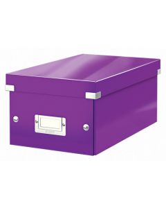 LEITZ Krabice na DVD Click&Store, purpurová