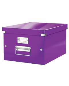 LEITZ Univerzální krabice  Click&Store, velikost M (A4), purpurová