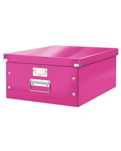 LEITZ Univerzální krabice  Click&Store, velikost L (A3), růžová