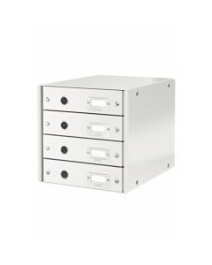 LEITZ Zásuvkový box  Click&Store, 4 zásuvky, bílá
