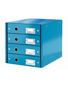 LEITZ Zásuvkový box  Click&Store, 4 zásuvky, modrá