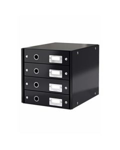 LEITZ Zásuvkový box  Click&Store, 4 zásuvky, černá