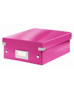 LEITZ Organizační box  Click&Store, velikost S, růžová