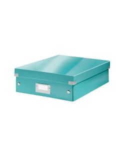 LEITZ Organizační box  Click&Store, velikost M, ledově modrá
