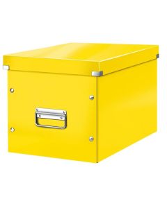 LEITZ Čtvercová krabice  Click&Store, velikost L (A4), žlutá