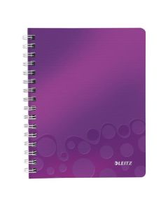 LEITZ Blok WOW A5, PP, linka, purpurová