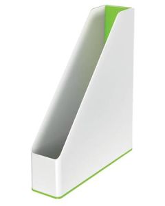 LEITZ Stojan na časopisy dvoubarevný  WOW, bílá/zelená