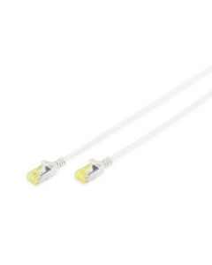 Digitus Tenký propojovací kabel CAT 6A U-FTP Cu, LSZH AWG 28/7, délka 10 m, barva šedá