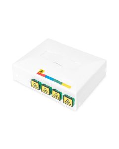Digitus Kryt FTTH, 4x SC (APC) SX povrchová montáž a na DIN lištu