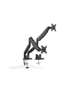 Digitus universální držák monitoru duální s plynovou pružinou, 15-32 ", 2x 9 kg (max.), Černý VESA: 75 x 75, 100 x 100