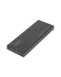 Digitus Ultra tenký HDMI Rozbočovač, 1x4, 4K / 60Hz HDR, HDCP 2.2, 18 Gbps, Micro USB napájeno