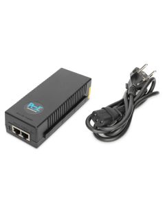 Digitus 10 Gigabit Ethernet PoE + Injector, 802.3at Power Pins: 3/6 (+), 1/2 (-), 30W