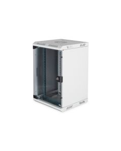 Digitus 10 "a 19" kombinovaná nástěnná skříň 10U horizontální (10 "), 5U vertikální (19"), šedá