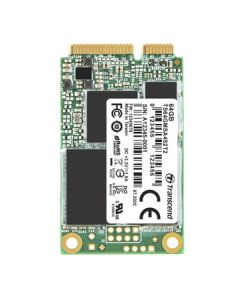 TRANSCEND MSA452T2 64GB Industrial 3K P/E SSD disk mSATA, SATA III 6Gb/s (3D TLC), 400MB/s R, 200MB/s W