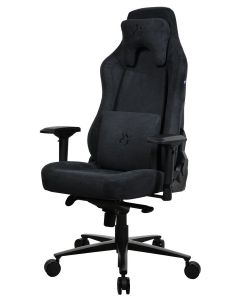 AROZZI herní židle VERNAZZA Supersoft Pure Black/ látkový povrch/ černá
