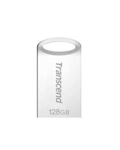 Transcend 128GB JetFlash 710S, USB 3.1 Gen 1 flash disk, malé rozměry, stříbrný kov