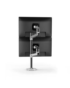 ERGOTRON LX Dual Stacking Arm, Tall Pole, stolní ramena pro 2 lcd. max. 40", flexibilní , leštěný hliník