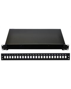 OPTIX 19" Optická vana 24xSC černá aretace plastovým klipem