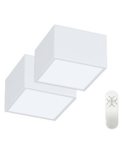 IMMAX NEO sada 2x CANTO SMART stropní svítidlo  15x15cm 12W bílé Zigbee 3.0 + DO, TUYA