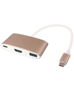 PremiumCord Převodník USB3.1 na HDMI + USB3.0 + PD ( USB Power Delivery )