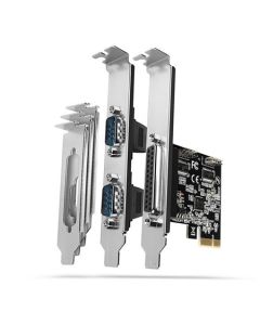 AXAGON PCEA-PSN, PCIe řadič - 1x paralelní (LPT) + 2x sériový port (RS232) 250 kbps, vč. LP