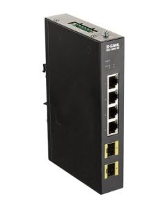 D-Link DIS-100G-6S 4-port Gigabit Industrial Switch including 2 x 100/1000M SFP