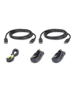 ATEN 3M USB DisplayPort Dual Display Secure KVM Cable Kit