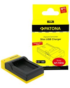 PATONA nabíječka Foto Sony NP-FW50 slim, USB-C