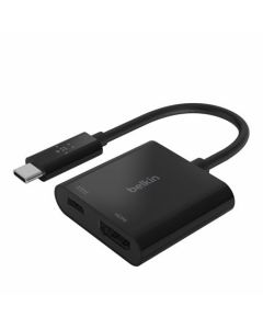 Belkin USB-C adaptér na HDMI + 60W napájení, černá