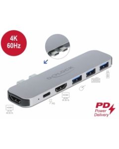 Delock Dokovací stanice pro počítač MacBook, duální, HDMI 4K / PD / Hub