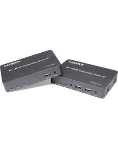 PremiumCord HDMI extender s USB na 150m over IP, bez zpoždění