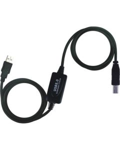 PremiumCord USB 2.0 repeater a propojovací kabel A/M-B/M 15m