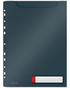 LEITZ Desky velkokapacitní  Cosy A4, neprůhledný PP, 3 ks, sametová šedá