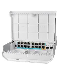 MikroTik CRS318-1Fi-15Fr-2S-OUT - netPower 15FR reverzní POE switch