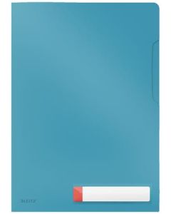 LEITZ L Desky na dokumenty  Cosy A4, neprůhledný PP 200 mic, 3 ks, klidná modrá
