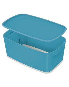 LEITZ Úložný box s víkem  MyBox Cosy, velikost S, klidná modrá