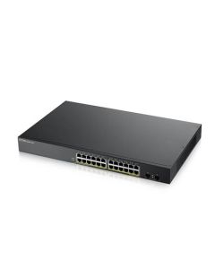 Zyxel GS1900-24HP v2, 24-port GbE L2 PoE Smart Switch, rackmount, 170 Watt