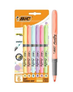 Zvýrazňovač BIC Marking, sada 6 pastelových barev