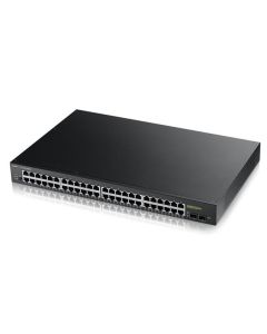 Zyxel GS1900-48HP v2, 48-port GbE L2 Smart Switch, 170 Watt rackmount