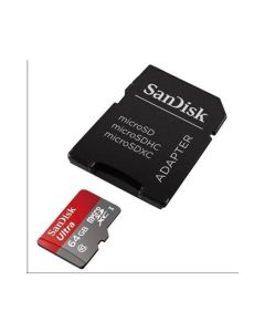 SanDisk MicroSDXC karta 64GB Ultra (80MB/s, Class 10, Android) + adaptér