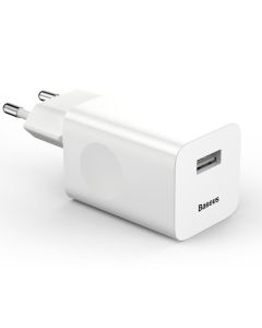 Baseus rychlonabíječka do sítě 1xUSB Quick Charge 3.0 24W bílá