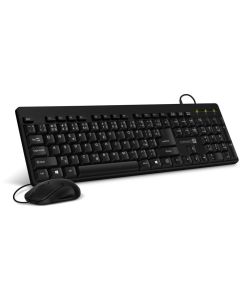 CONNECT IT Combo drátová černá klávesnice + myš, CZ + SK layout