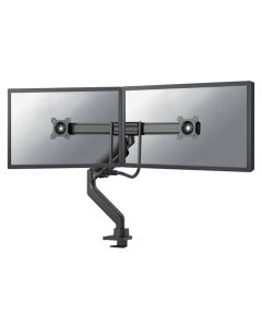 Neomounts DS75-450BL2 /Držák displeje/na stůl/17-32"/svorka+průchodka/VESA 100X100/nosn.2x8kg/plyn. píst/2 displeje/čern