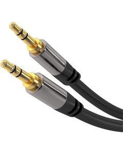 PremiumCord HQ stíněný kabel stereo Jack 3.5mm - Jack 3.5mm M/M 3m