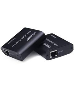 PremiumCord HDMI extender na 60m FULL HD 1080p přes jeden kabel Cat5e/6/6a/7, EDID nastavení